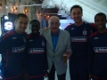 Jim with some of the England football team